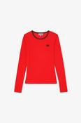 Soft Cotton Rib Longsleeve in Red