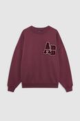 Miles Sweatshirt Letterman in Fig image