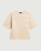 Lya Satin Top in Beige