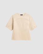 Lya Satin Top in Beige image