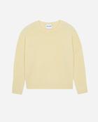 Amelie Oversized Round Neck Cashmere Sweater in Yellow image