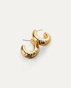 Slim Nelle Hoops in Gold image