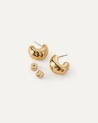 Small Nelle Hoops in Gold image