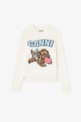 Puppy Wool Jumper in Ivory