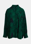 Kafka Printed Oversized Shirt in Green image