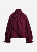 Keily Oversized Top in Burgundy