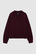 Lee Polo Sweater in Fig