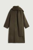 Finn Coat with Removable Scarf in Khaki image