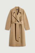 Harvard Double-Faced Cashmere Wrap Coat  in Camel image