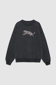 Spencer Sweatshirt Leopard in Washed Black image