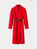 Rain Coat with Belt in Red image