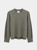 Ilana Cashmere Sweater in Green image