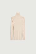 Lois Fitted Roll Collar Shirt in Ecru image