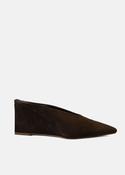 Pointed Toe Mule in Dark Brown image