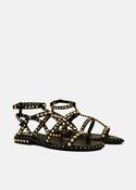 Precious Studded Sandals in Black image