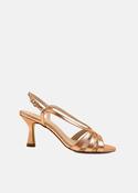 Strappy Heels in Rose Gold image