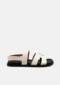 Mindy Flat Sandals in White image