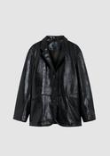 Luciano Leather Jacket in Black image