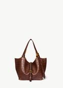 Joseph Tote Bag S in Imprimé Croco Cigare image
