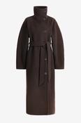 Viola Coat in Dark Brown
