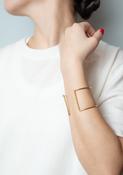Double Slim Cuff in Gold
