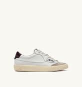Windscape Leather/Suede in White and Fig image