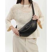 BIBA Black Leather Belt Bag HANCOCK image