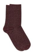 Burgundy Glitter Ankle Socks LUCINDA image
