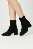CAPRICE Black Stretch  Suede Ankle Boot image