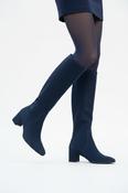CAPRICE Navy  Stretch  Suede Knee Boot image