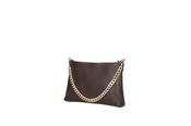 Fabucci Dark Brown Leather Clutch Bag ESTHER
