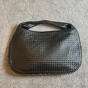 Fabucci Black Woven Shoulder Handbag image