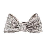Fabucci Silver Sequins Bow Shoe Clip