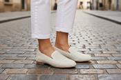 GABOR Cream Shimmer Loafer image