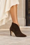 Gabor Brown Suede Heeled Ankle Boot TERRI image