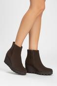 Gabor Brown Suede Wedge Ankle Boot UTOPIA image
