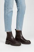 Gabor Dark Brown Leather Chunky Ankle Boot MARISSA image