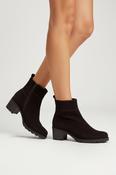 Gabor Black Suede Block Heel Ankle Boot DAYNA image
