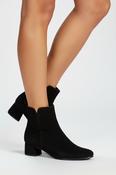 Gabor Black Suede Low Heel Ankle Boot image