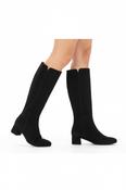 GABOR Black Suede Knee Boot 68917