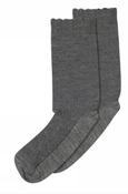 Grey Scallop Edge Ankle Socks MP image