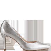 HOGL Silver Leather Stiletto Boulevard 70