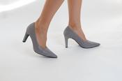 Marian Grey Print V-Cut Shoe