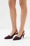 LODI Aubergine Suede Sling Back Shoe  NIKA image
