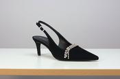 LODI Black Suede Sling Back Shoe  NIKA