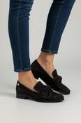 LORETA VITALE Brown Suede Loafer with Bow image