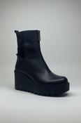 MARCO MOREO Black Leather Platform Ankle Boot M0031 image