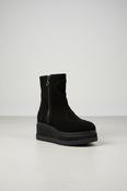 MARCO MOREO Black Suede Platform Ankle Boot M005 image