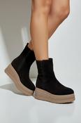 MARCO MOREO Brown Suede Platform Ankle Boot M005 image