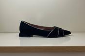 MARIAN Black Suede Ballet Flat 11504 image